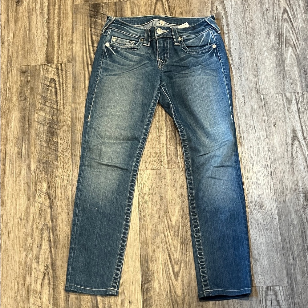 True Religion Medium Blue Skinny Jeans